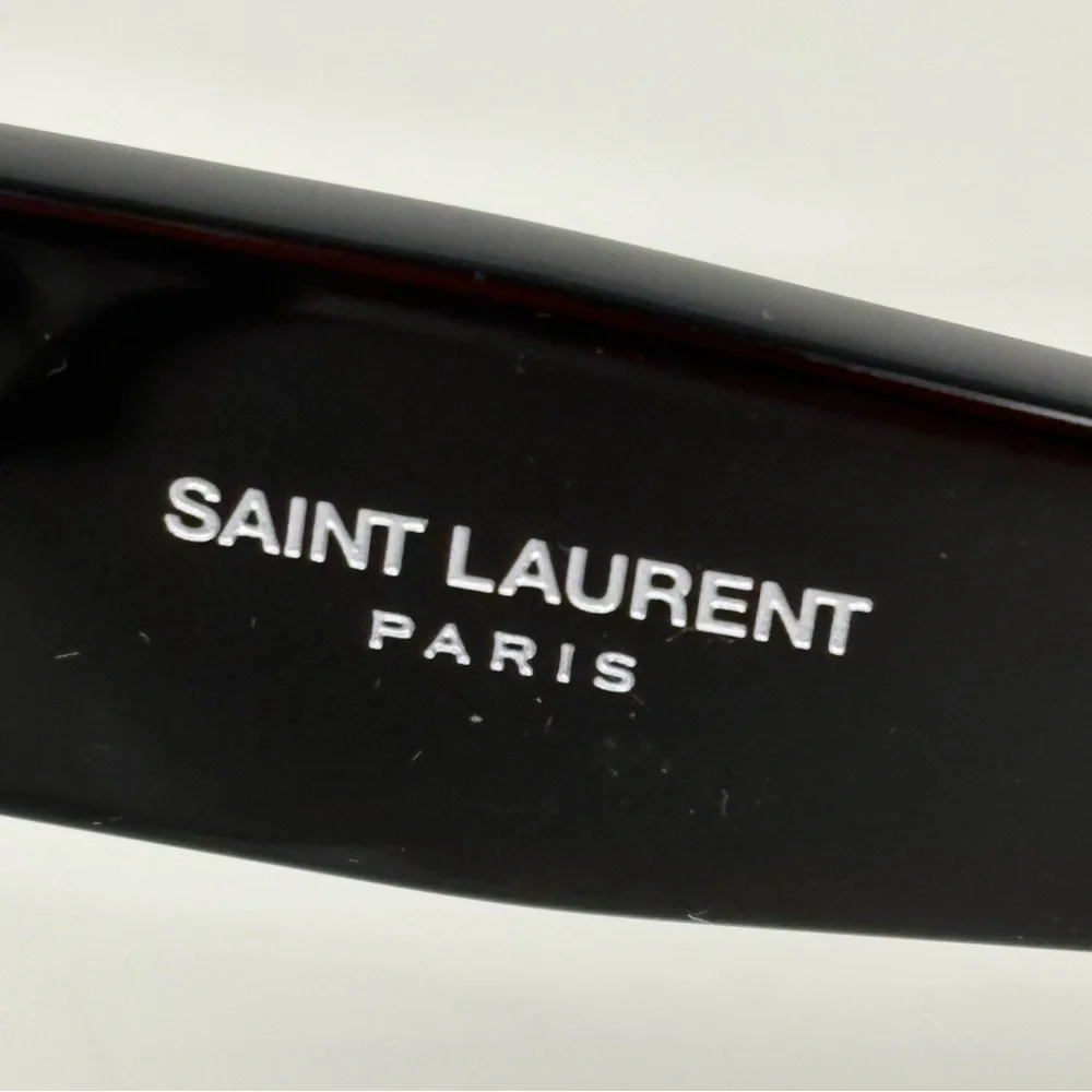YSL - SAINT LAURENT Acetate Square SLM9 002 Sunglasses Black/Gray